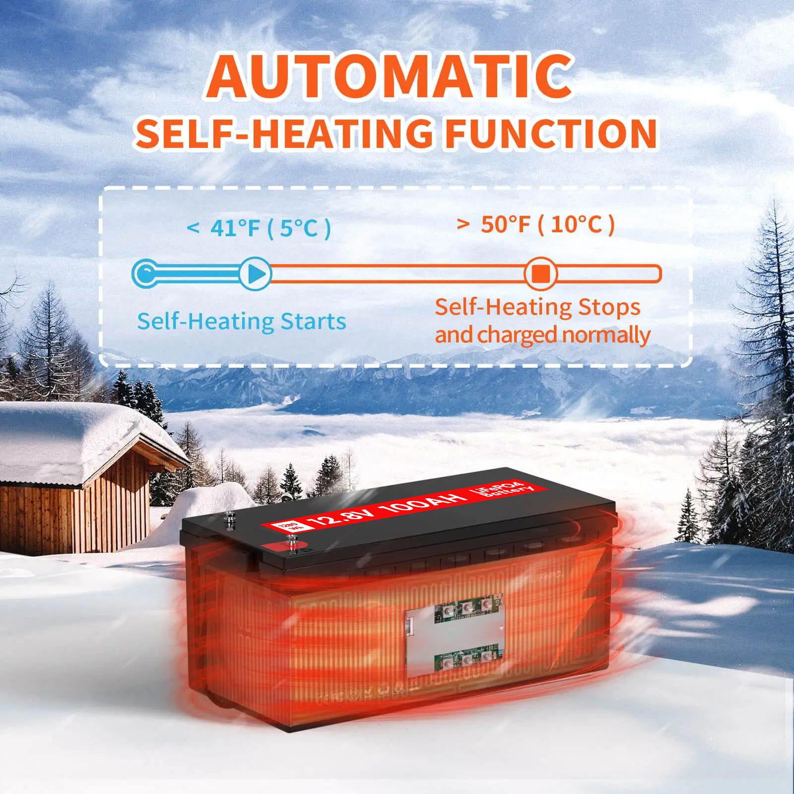 12V 100Ah 110Ah Cranking LiFePO4 Battery Rechargeable Lithium Battery CCA1100 Perfect for Car Auto Finishing Boat Starting Marine