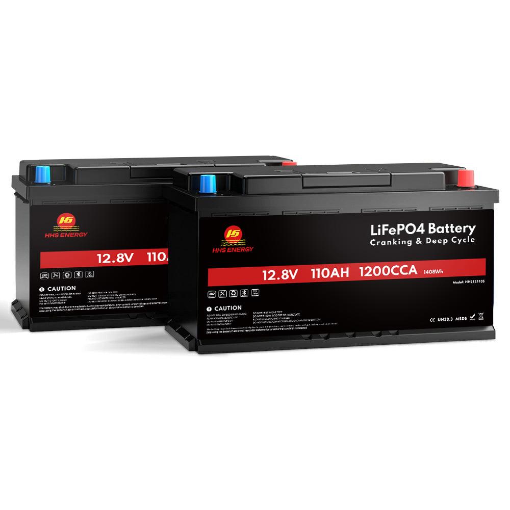 12V 100Ah 110Ah Cranking LiFePO4 Battery Rechargeable Lithium Battery CCA1100 Perfect for Car Auto Finishing Boat Starting Marine