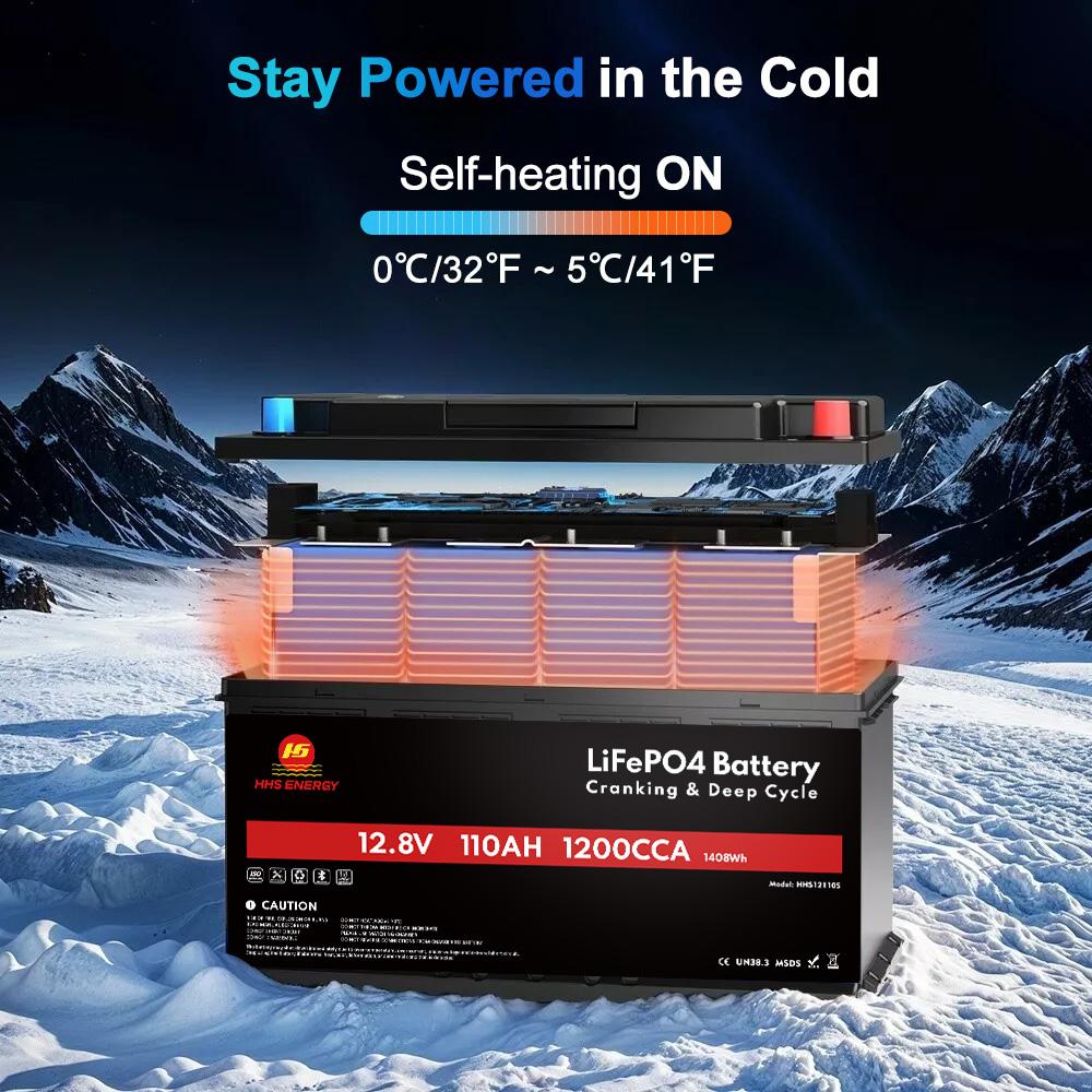 12V 100Ah Dual Purpose LiFePO4 Cranking Marine Battery CCA 1200 IP67 Waterproof