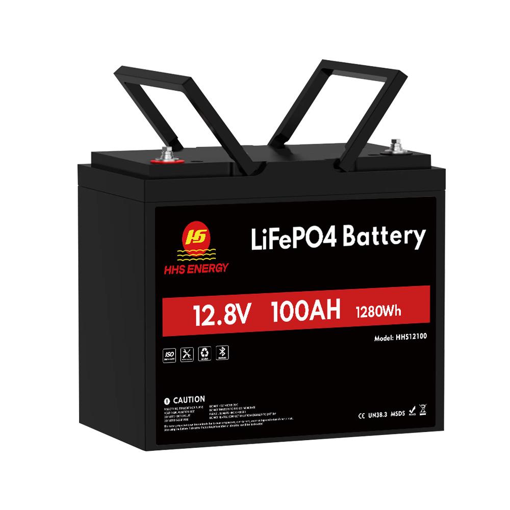 Mini 12V 100Ah Bluetooth BMS LiFePO4 Lithium Battery Deep Cycle For RV Marine